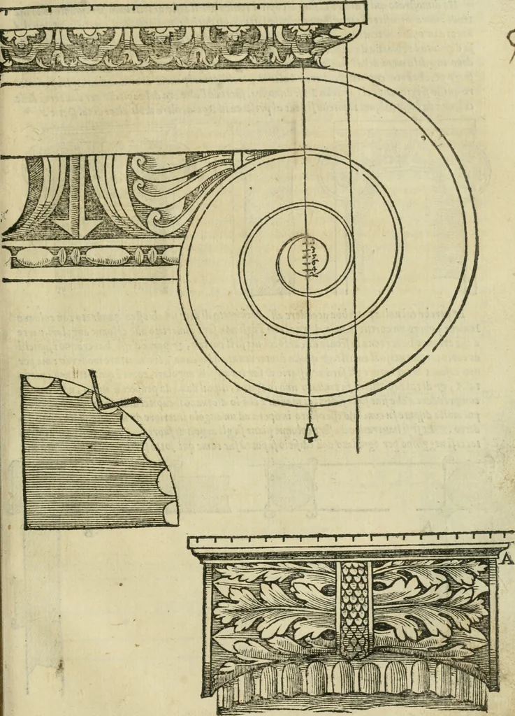 An illustration from Libro primo [-quinto] d'architettvra ..., 1566, leaf 322