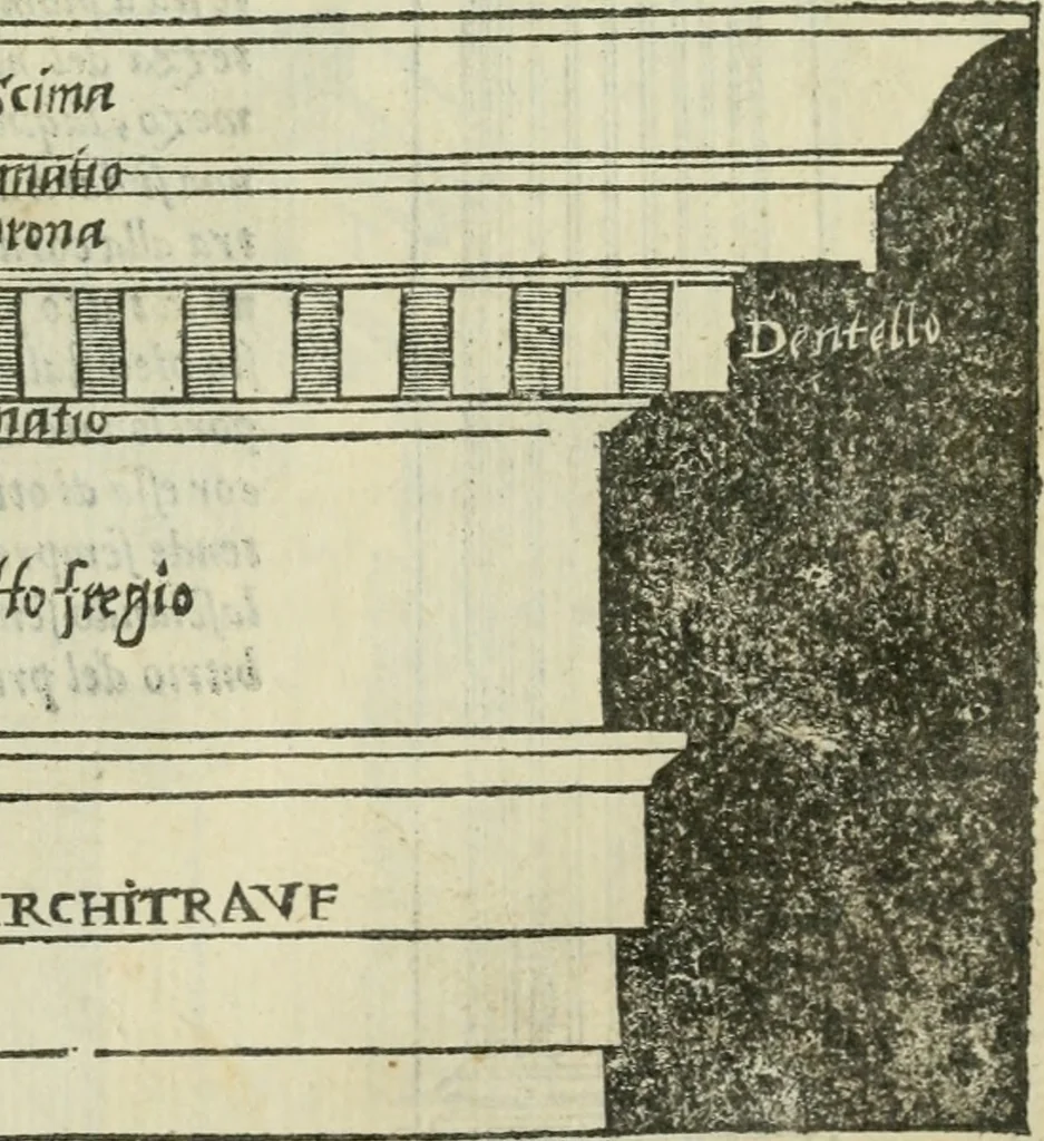 An illustration from Libro primo [-quinto] d'architettvra ..., 1566, leaf 324