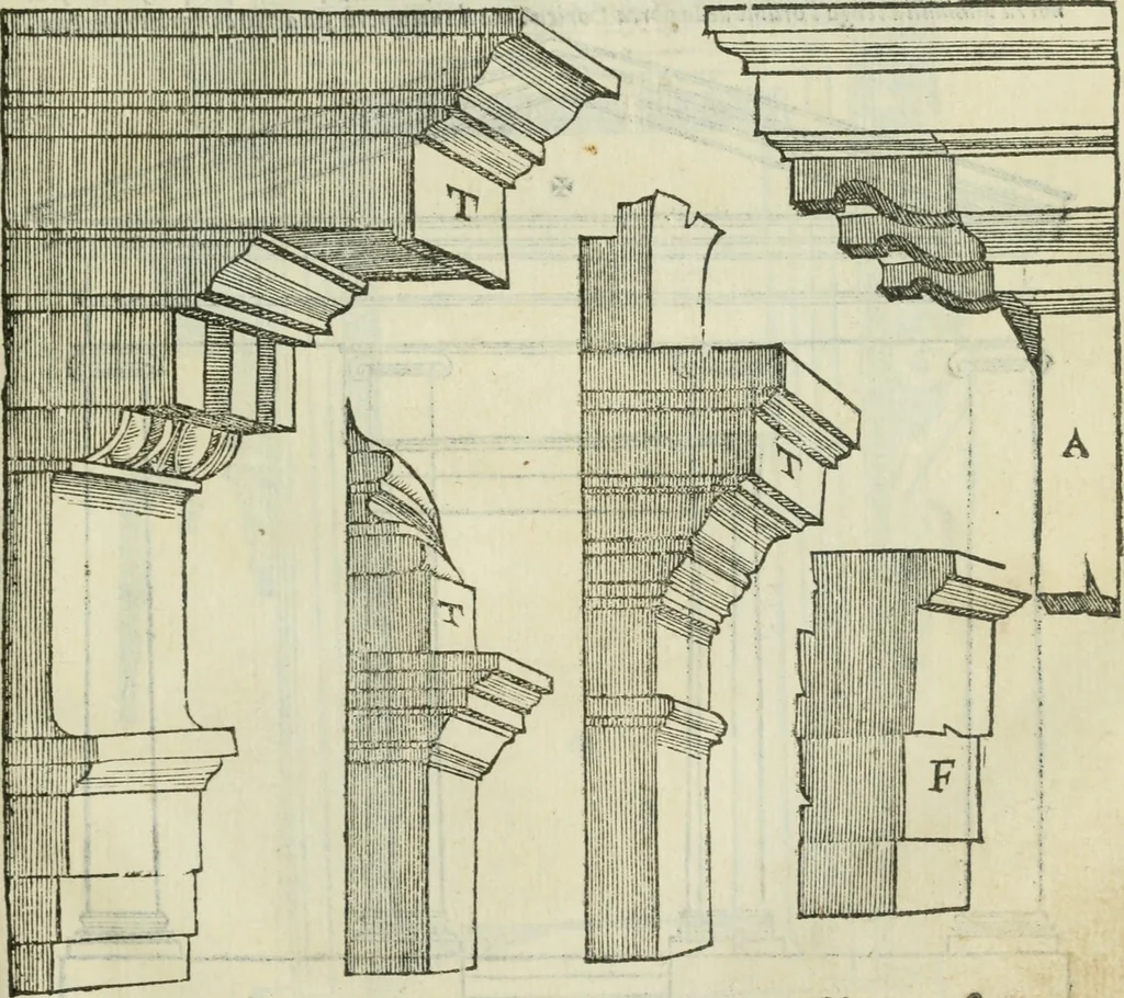 An illustration from Libro primo [-quinto] d'architettvra ..., 1566, leaf 326