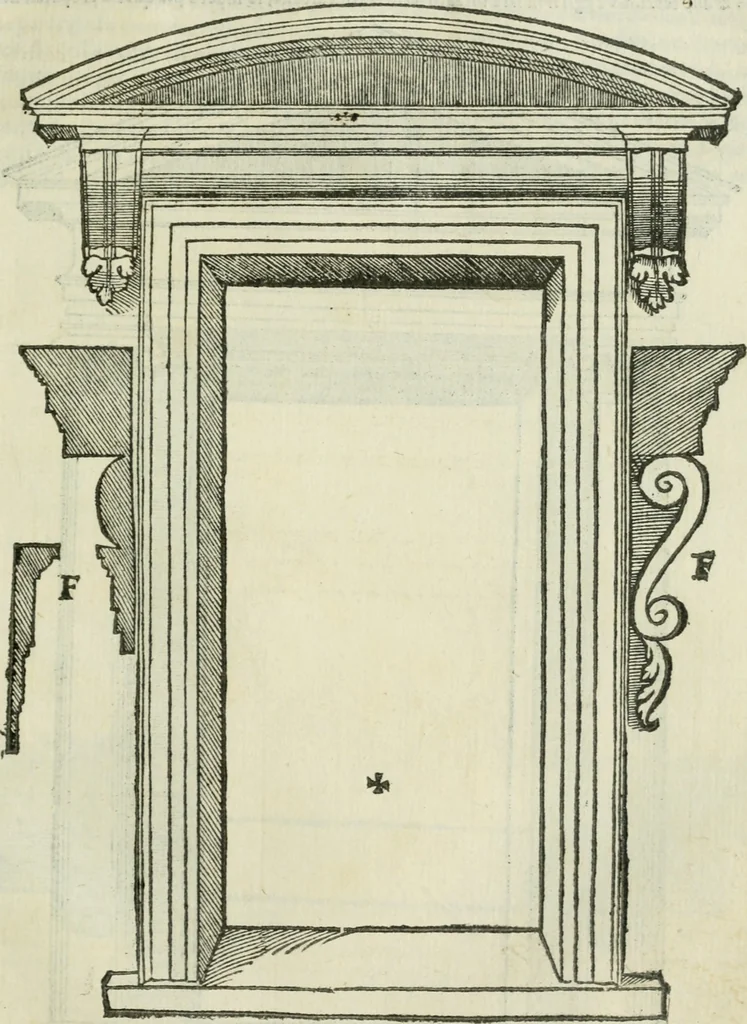 An illustration from Libro primo [-quinto] d'architettvra ..., 1566, leaf 328