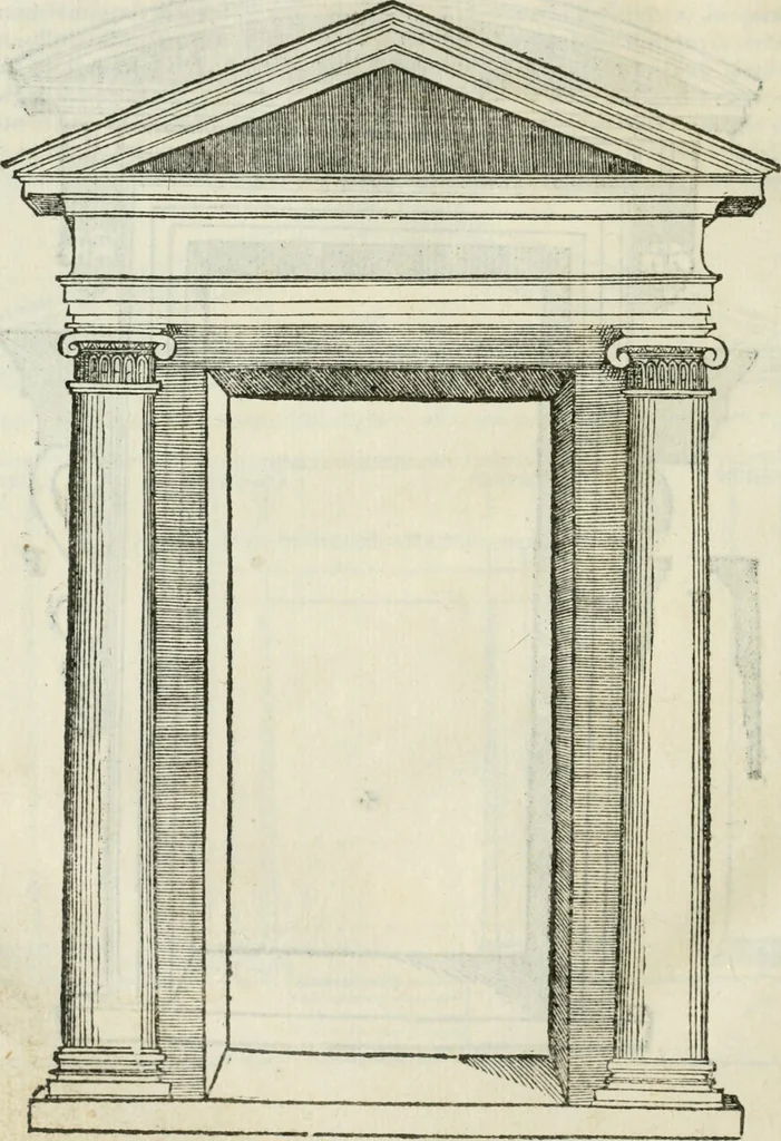 An illustration from Libro primo [-quinto] d'architettvra ..., 1566, leaf 329