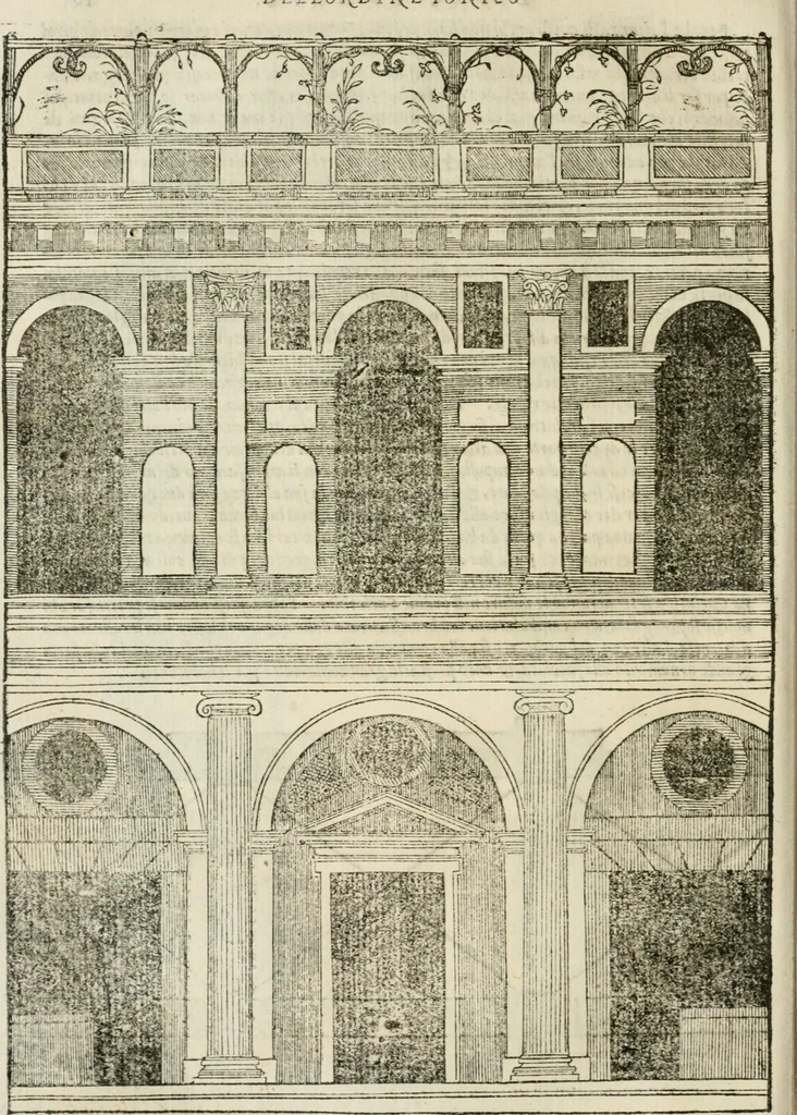 An illustration from Libro primo [-quinto] d'architettvra ..., 1566, leaf 333
