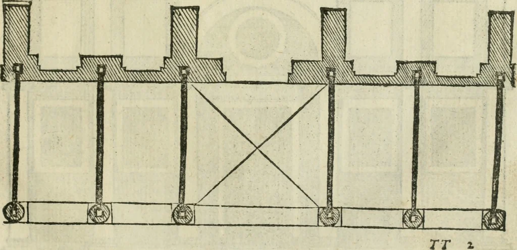 An illustration from Libro primo [-quinto] d'architettvra ..., 1566, leaf 334
