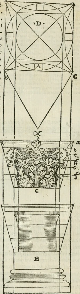An illustration from Libro primo [-quinto] d'architettvra ..., 1566, leaf 341