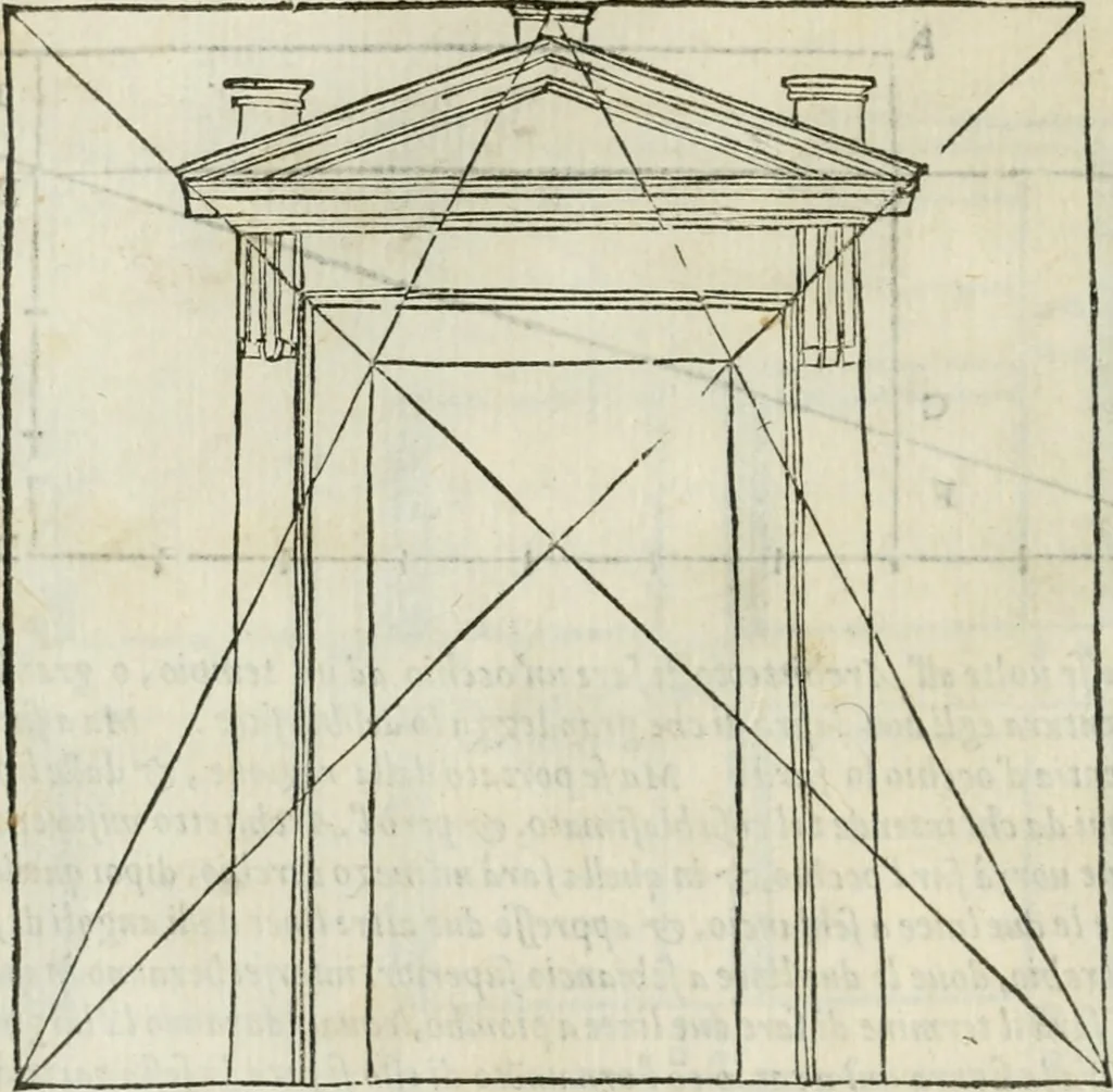 An illustration from Libro primo [-quinto] d'architettvra ..., 1566, leaf 35