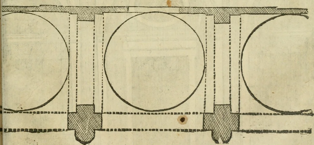 An illustration from Libro primo [-quinto] d'architettvra ..., 1566, leaf 354