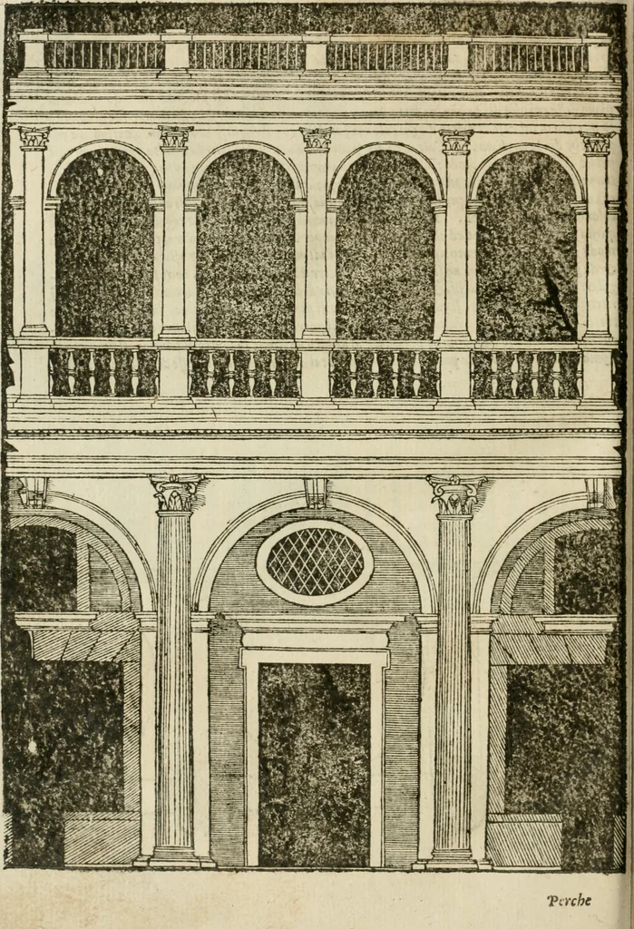 An illustration from Libro primo [-quinto] d'architettvra ..., 1566, leaf 355