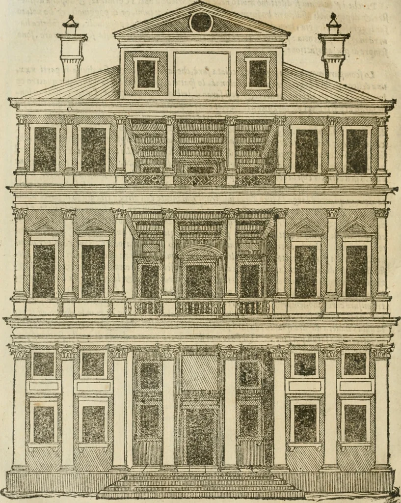 An illustration from Libro primo [-quinto] d'architettvra ..., 1566, leaf 357