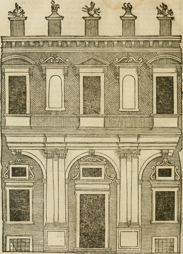 An illustration from Libro primo [-quinto] d'architettvra ..., 1566, leaf 359