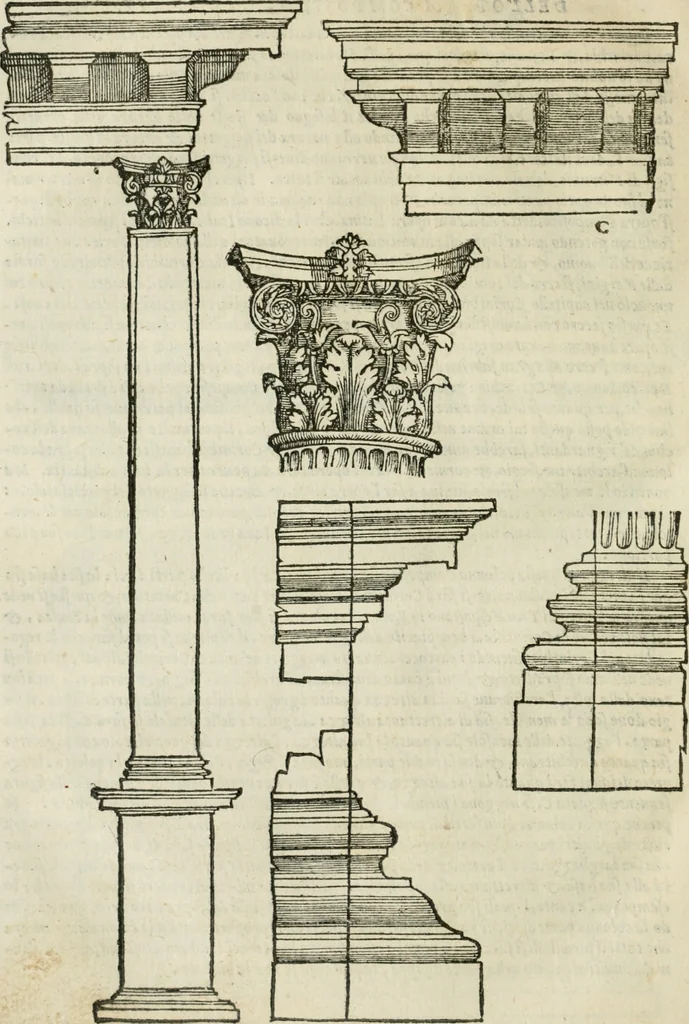An illustration from Libro primo [-quinto] d'architettvra ..., 1566, leaf 369