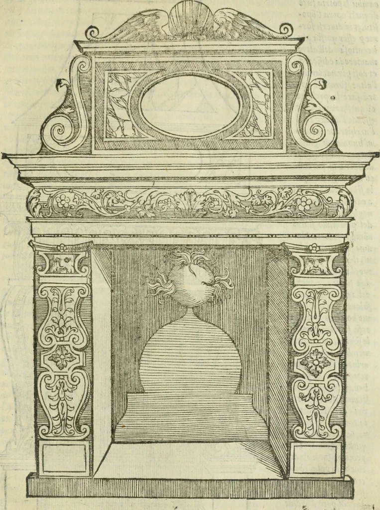 An illustration from Libro primo [-quinto] d'architettvra ..., 1566, leaf 374