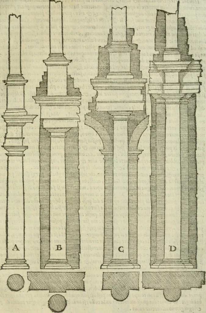 An illustration from Libro primo [-quinto] d'architettvra ..., 1566, leaf 378
