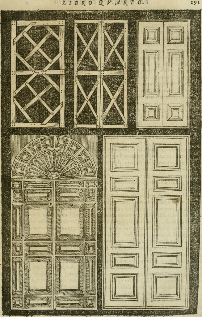 An illustration from Libro primo [-quinto] d'architettvra ..., 1566, leaf 384