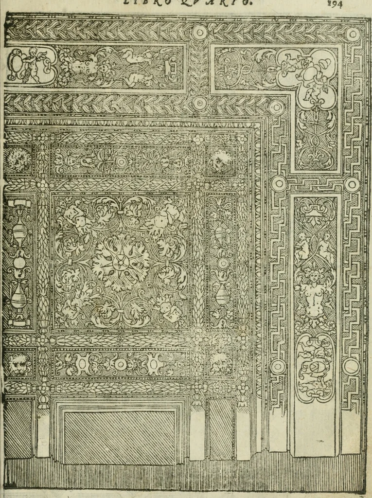 An illustration from Libro primo [-quinto] d'architettvra ..., 1566, leaf 390