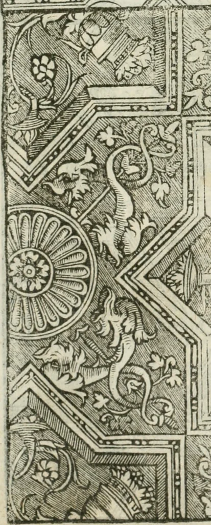 An illustration from Libro primo [-quinto] d'architettvra ..., 1566, leaf 393