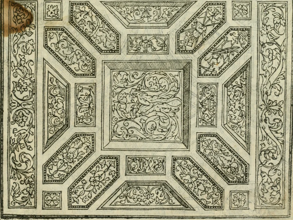 An illustration from Libro primo [-quinto] d'architettvra ..., 1566, leaf 394