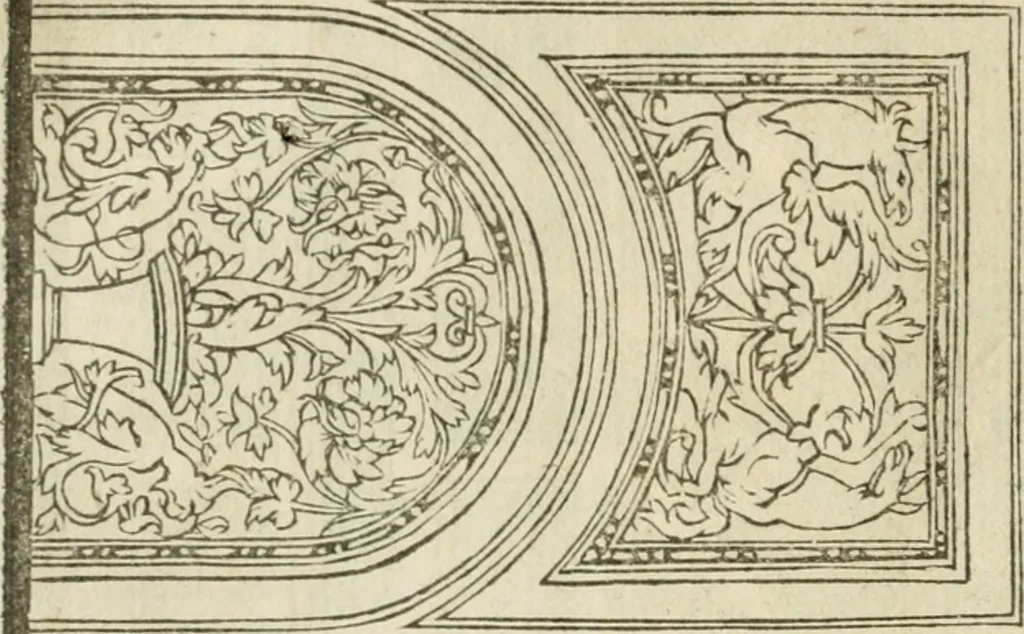 An illustration from Libro primo [-quinto] d'architettvra ..., 1566, leaf 399