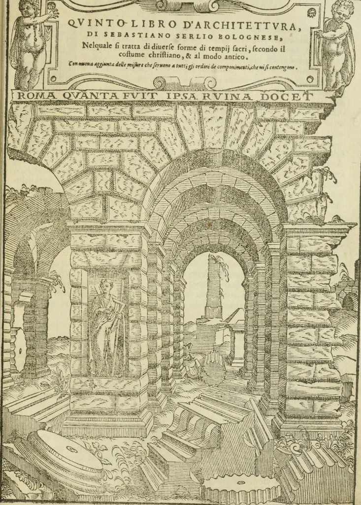 An illustration from Libro primo [-quinto] d'architettvra ..., 1566, leaf 404