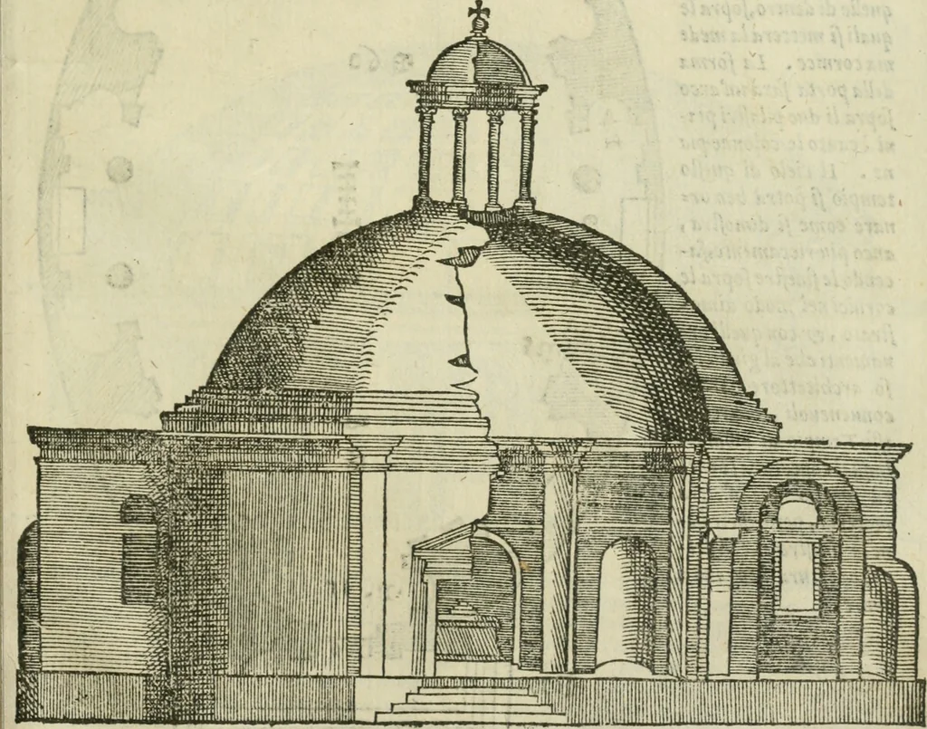 An illustration from Libro primo [-quinto] d'architettvra ..., 1566, leaf 410