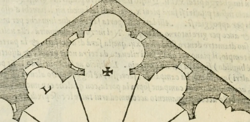 An illustration from Libro primo [-quinto] d'architettvra ..., 1566, leaf 413