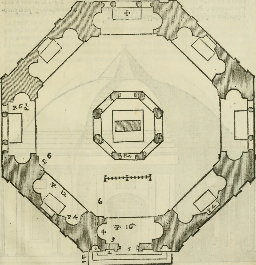 An illustration from Libro primo [-quinto] d'architettvra ..., 1566, leaf 418