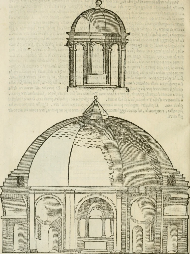 An illustration from Libro primo [-quinto] d'architettvra ..., 1566, leaf 421