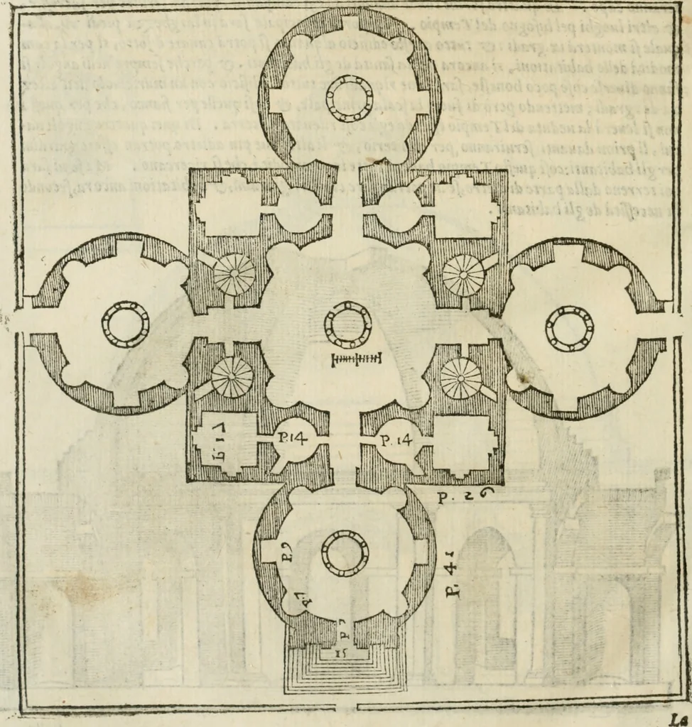 An illustration from Libro primo [-quinto] d'architettvra ..., 1566, leaf 425