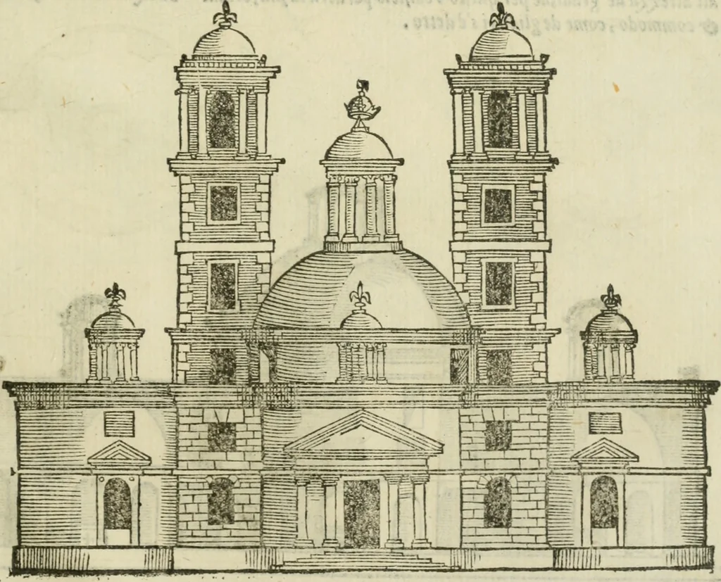 An illustration from Libro primo [-quinto] d'architettvra ..., 1566, leaf 426