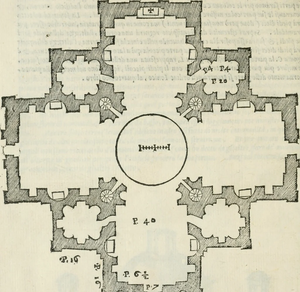 An illustration from Libro primo [-quinto] d'architettvra ..., 1566, leaf 429