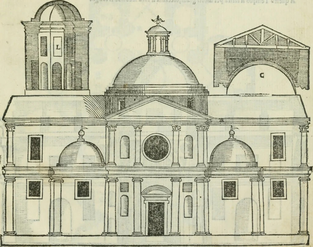 An illustration from Libro primo [-quinto] d'architettvra ..., 1566, leaf 430