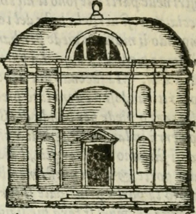 An illustration from Libro primo [-quinto] d'architettvra ..., 1566, leaf 435