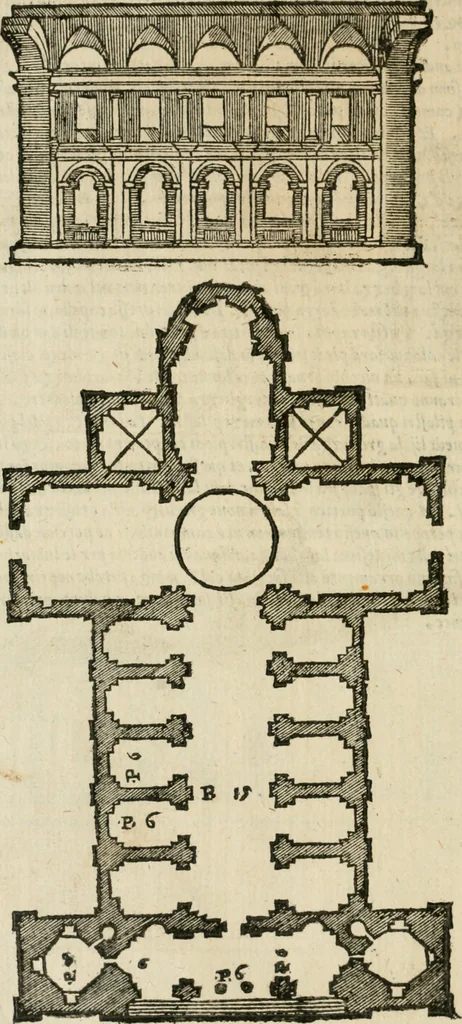 An illustration from Libro primo [-quinto] d'architettvra ..., 1566, leaf 437