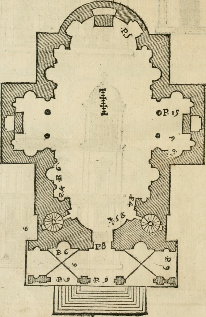 An illustration from Libro primo [-quinto] d'architettvra ..., 1566, leaf 439
