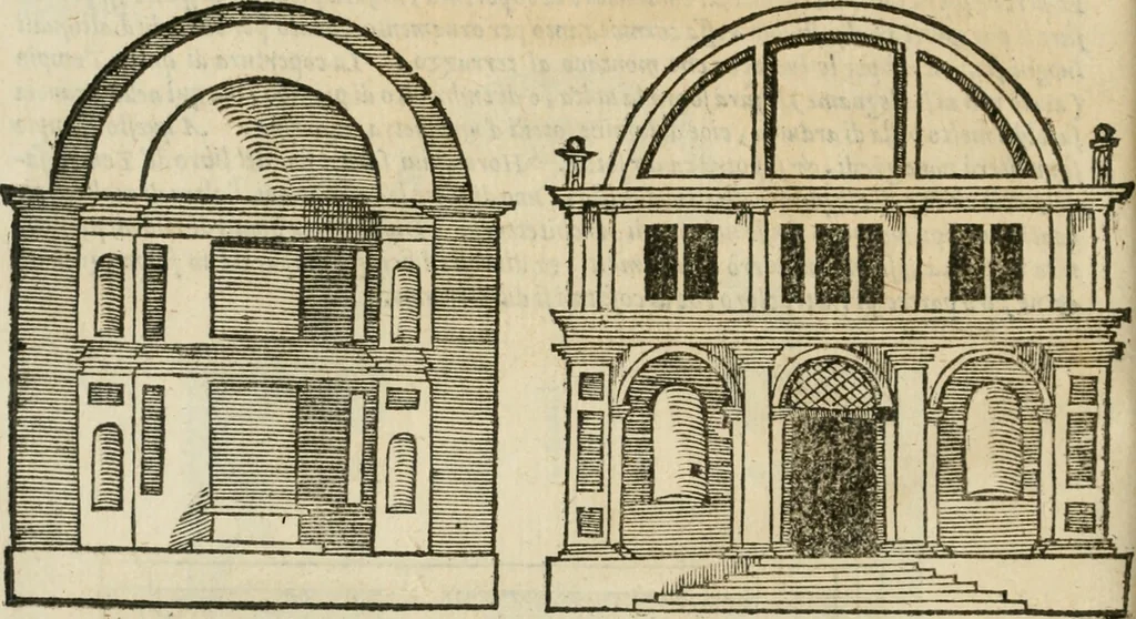 An illustration from Libro primo [-quinto] d'architettvra ..., 1566, leaf 441