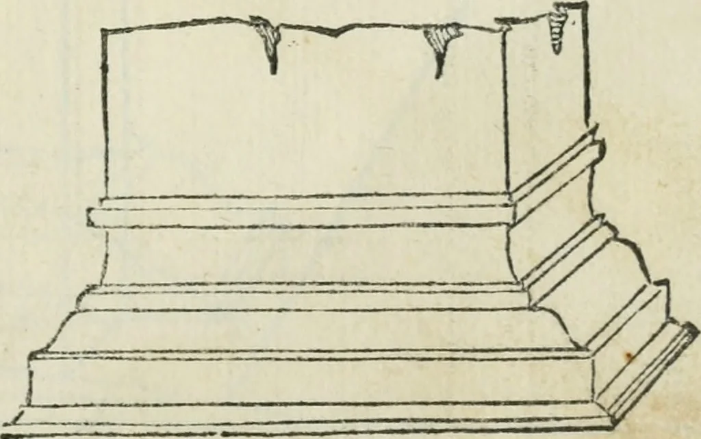 An illustration from Libro primo [-quinto] d'architettvra ..., 1566, leaf 56