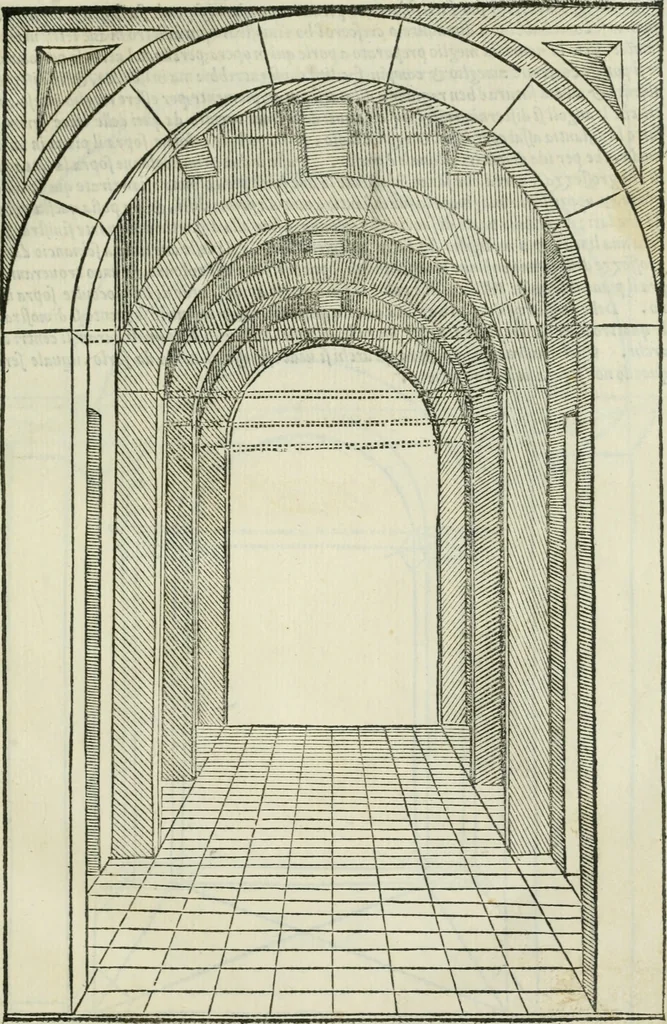 An illustration from Libro primo [-quinto] d'architettvra ..., 1566, leaf 60