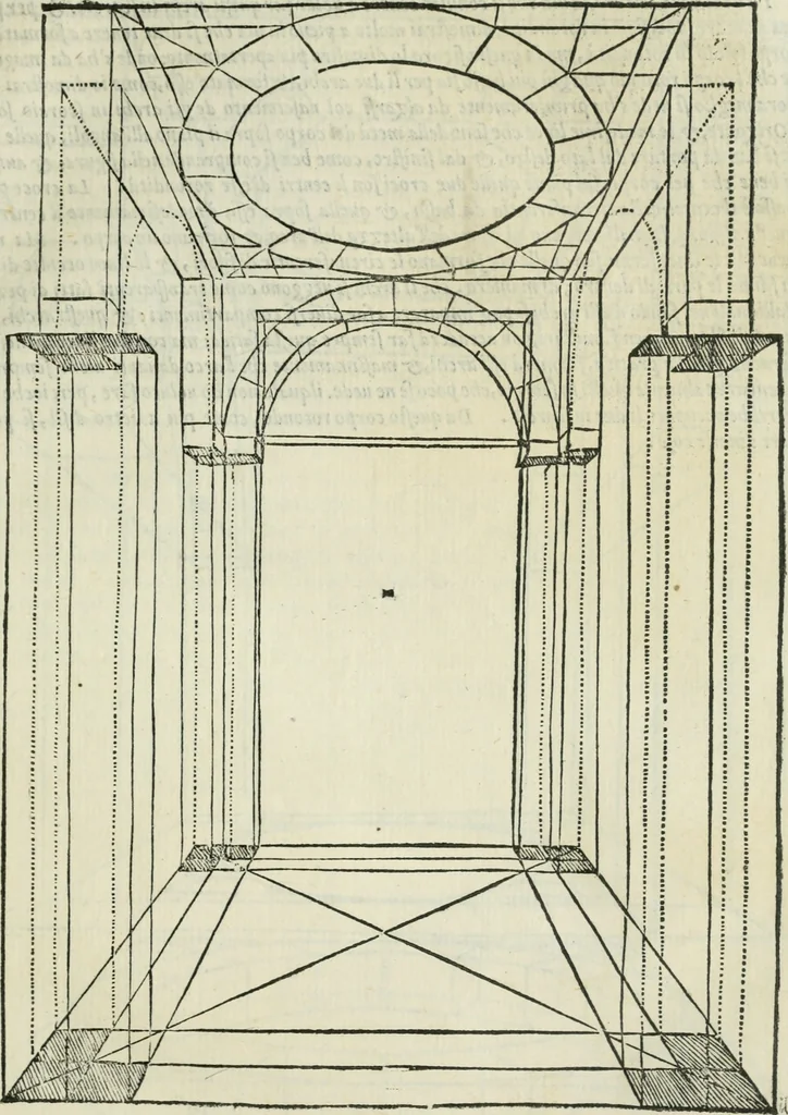 An illustration from Libro primo [-quinto] d'architettvra ..., 1566, leaf 68