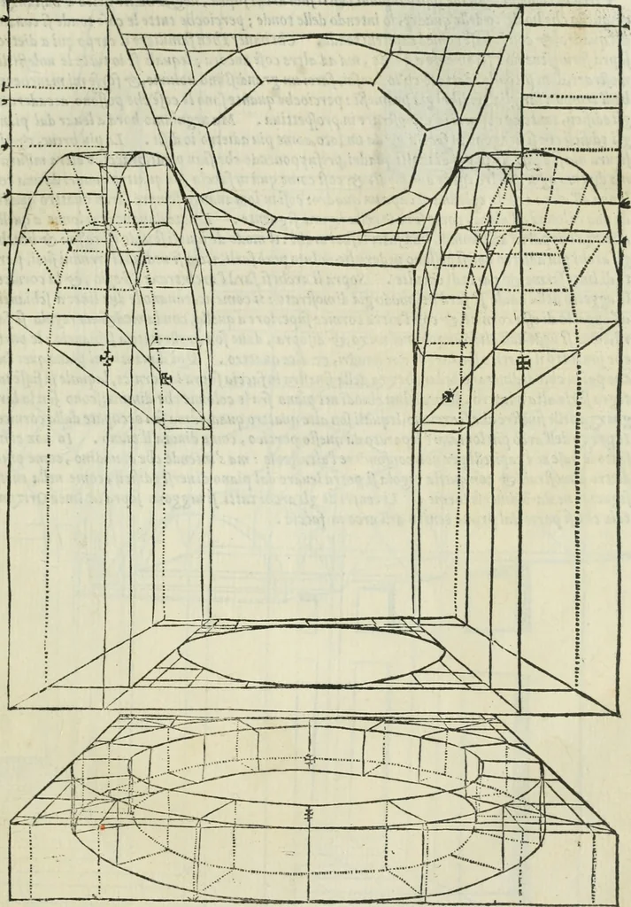 An illustration from Libro primo [-quinto] d'architettvra ..., 1566, leaf 70