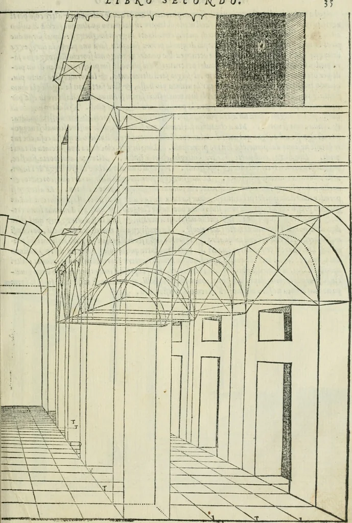 An illustration from Libro primo [-quinto] d'architettvra ..., 1566, leaf 72