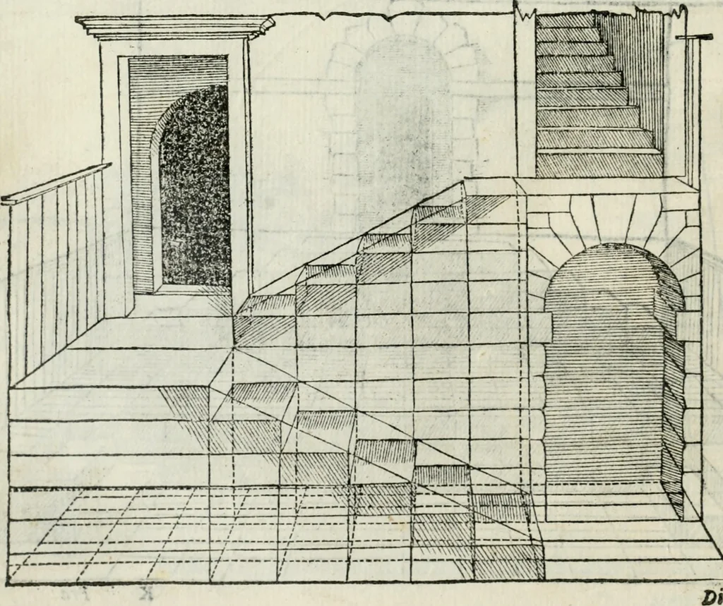 An illustration from Libro primo [-quinto] d'architettvra ..., 1566, leaf 77