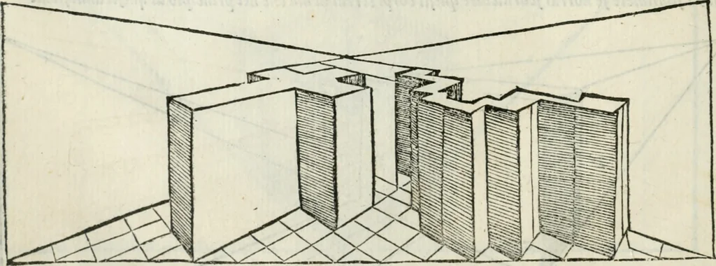 An illustration from Libro primo [-quinto] d'architettvra ..., 1566, leaf 87