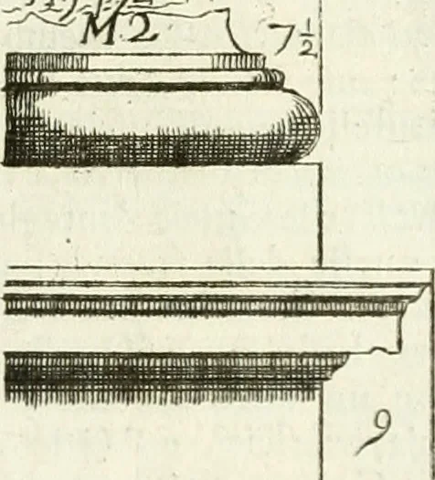 An illustration from Li cinque ordini dell' architettura civile di Michel Sanmicheli : rilevati dalle sue fabriche, e descritti e publicati con quelli di Vitruvio, Alberti, Palladio, Scamozzi, Serlio, e Vignola, 1735, leaf 74