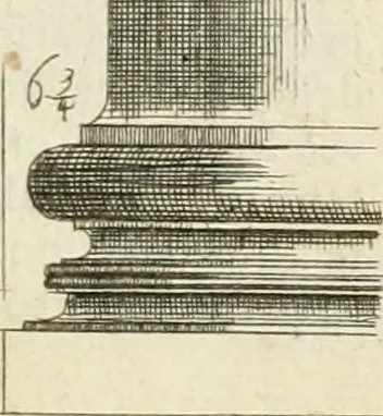An illustration from Li cinque ordini dell' architettura civile di Michel Sanmicheli : rilevati dalle sue fabriche, e descritti e publicati con quelli di Vitruvio, Alberti, Palladio, Scamozzi, Serlio, e Vignola, 1735, leaf 84
