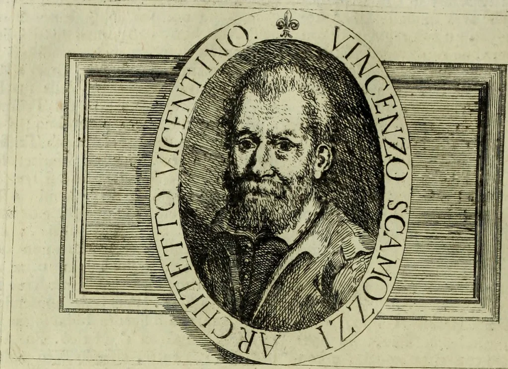 An illustration from Li cinque ordini dell'architettura civile di Michel Sanmicheli, rilevati dalle sue Fabriche, e descritti e publicati con quelli di Vitruvio, Alberti, Palladio, Scamozzi, Serlio e Vignola, 1735, leaf 39
