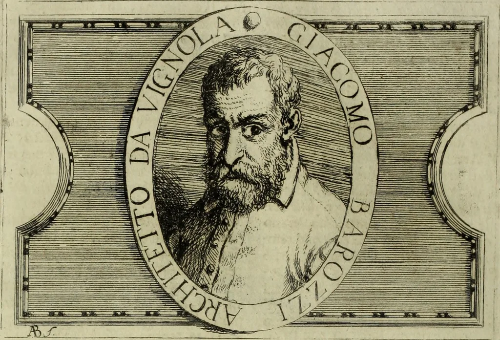 An illustration from Li cinque ordini dell'architettura civile di Michel Sanmicheli, rilevati dalle sue Fabriche, e descritti e publicati con quelli di Vitruvio, Alberti, Palladio, Scamozzi, Serlio e Vignola, 1735, leaf 43