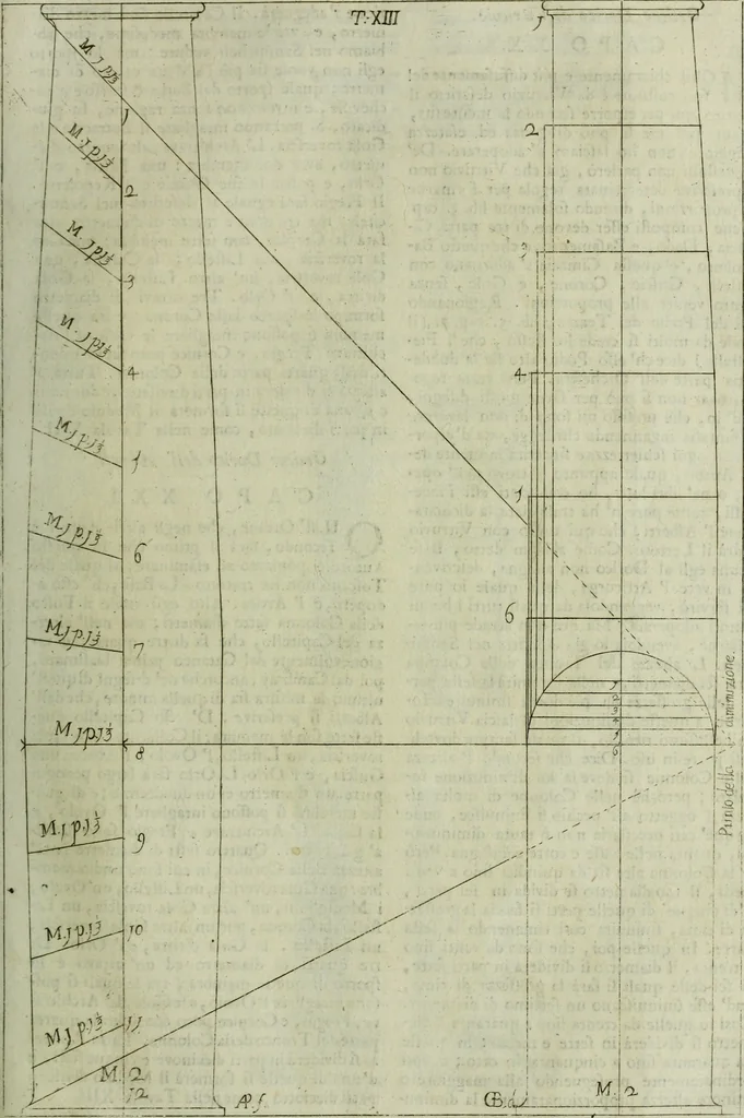 An illustration from Li cinque ordini dell'architettura civile di Michel Sanmicheli, rilevati dalle sue Fabriche, e descritti e publicati con quelli di Vitruvio, Alberti, Palladio, Scamozzi, Serlio e Vignola, 1735, leaf 64