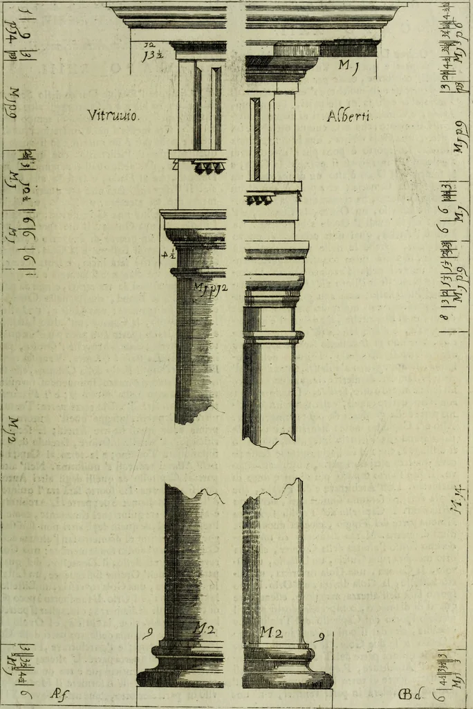 An illustration from Li cinque ordini dell'architettura civile di Michel Sanmicheli, rilevati dalle sue Fabriche, e descritti e publicati con quelli di Vitruvio, Alberti, Palladio, Scamozzi, Serlio e Vignola, 1735, leaf 66