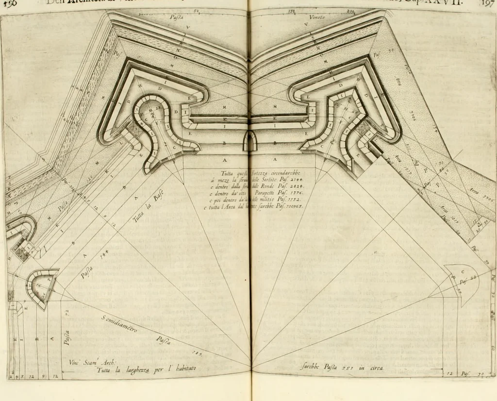An illustration from L'idea della architettura vniversale, 1615, leaf 224