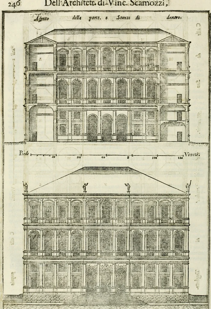 An illustration from L'idea della architettura vniversale, 1615, leaf 277