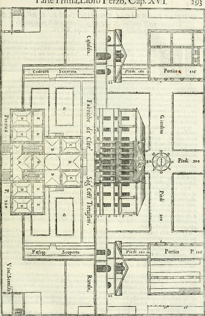 An illustration from L'idea della architettura vniversale, 1615, leaf 324